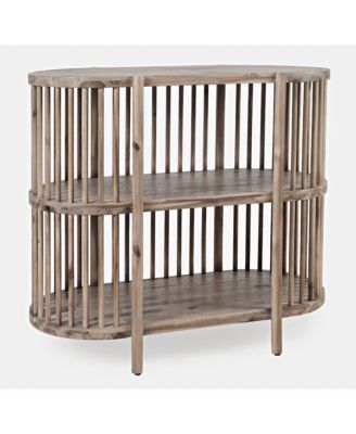 Rhapsody Mid-Century Modern 36" Open Storage Console Bookcase