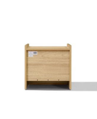 Hazel Oak Manufactured Wood 1-Drawer 1-Shelf 15.5" H End Table and Nightstand