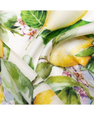 Limoni Fioriti - Silk Foulard for Women