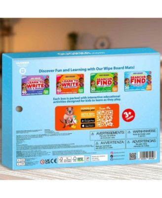 Busy Book Handwriting Practice for Kids - Search & Find - Activity Cards for Kids 3-8 – Reusable Mats with Dry-Erase Marker