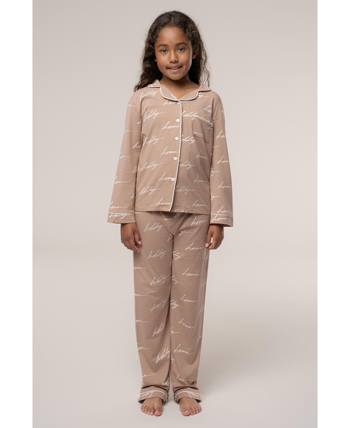 Jluxlabel Kids Home For The Holidays Pajama Set