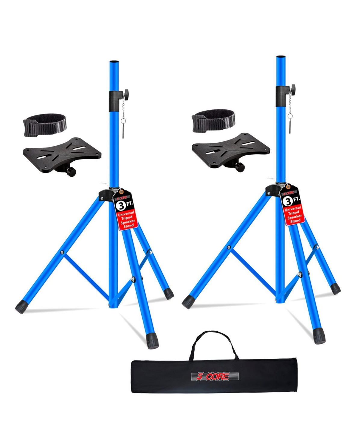 5 Core Speaker Stand 36" Adjustable Pa Dj Tripod Heavy Duty