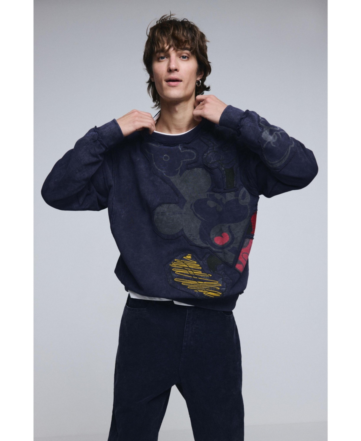Desigual Men's Mickey Mouse tie-dye sweatshirt