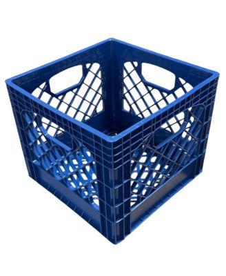 2-Pack Crate for Office Storage & Classroom Organization,Blue