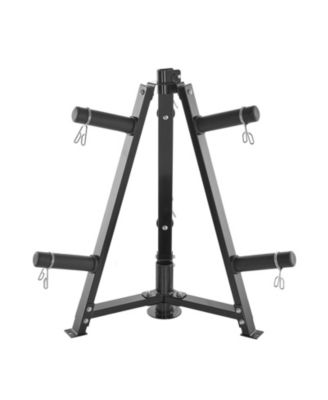 SUGFIT Weight Plate Rack 300 LB Capacity 2-Inch Plate Tree Storage Stand