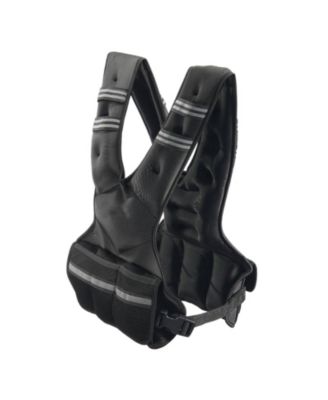 SUGFIT Adjustable Weighted Vest 20–32 LB with Iron Sand Weights and Reflective Strips