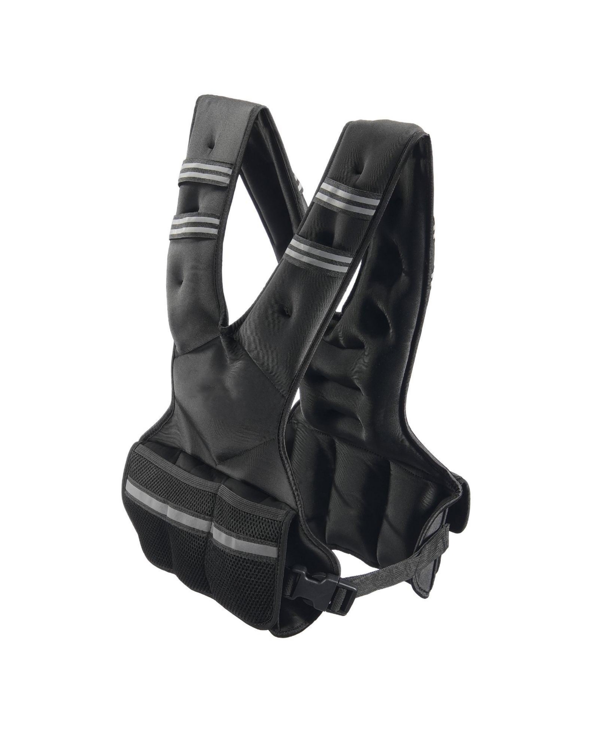 Sugfit Adjustable Weighted Vest 20–32 Lb with Iron Sand Weights and Reflective Strips