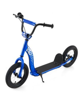 Youth Kick Scooter with Adjustable Height and Inflatable Wheels