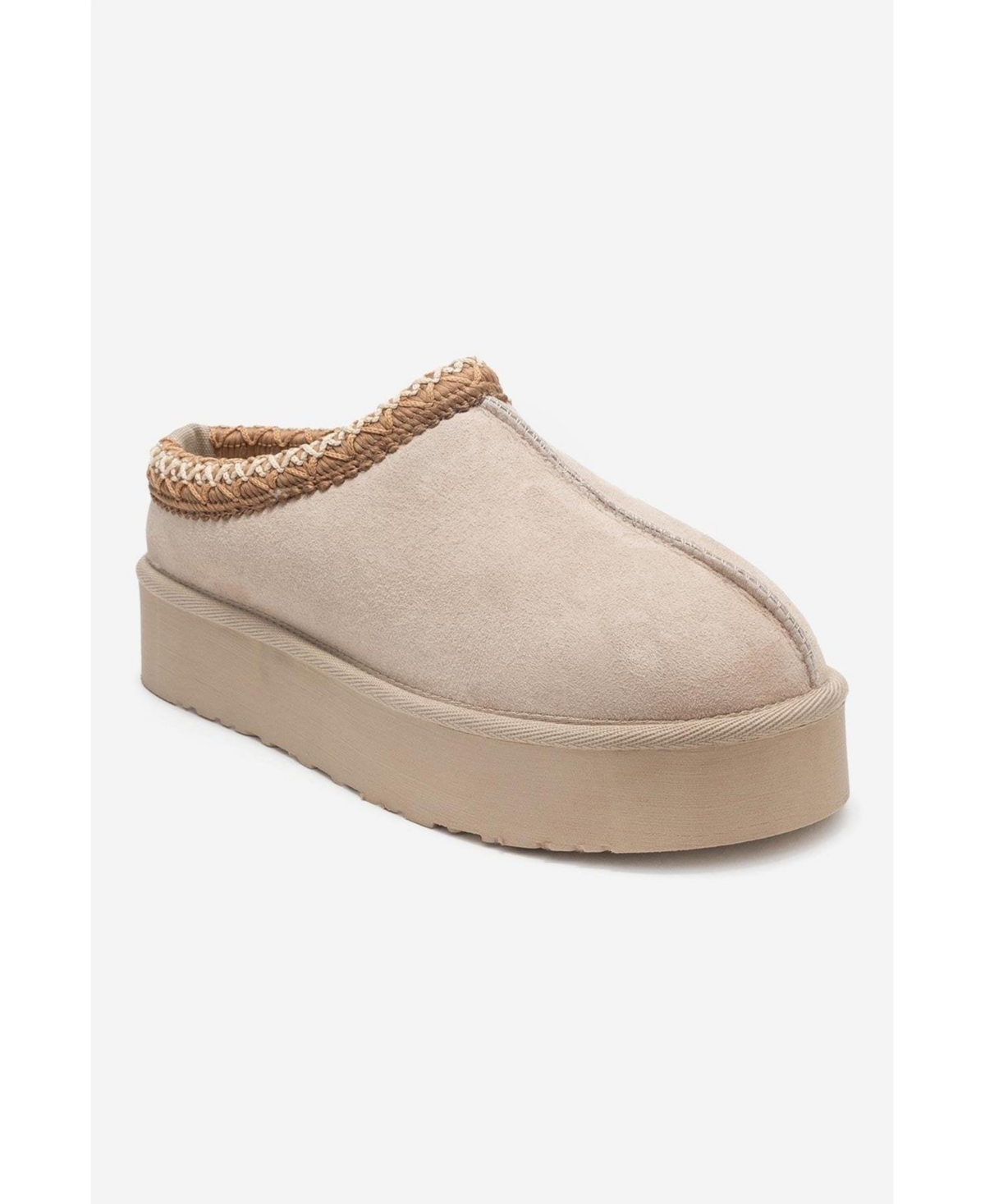 Forever & Always Shoes Avelia Leather Winter Slippers (Women)