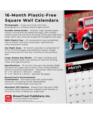 Classic Dodge Pickups 2026 Monthly Wall Calendar, 12" x 24", Hanging, Foil-Stamped Cover, Plastic-Free