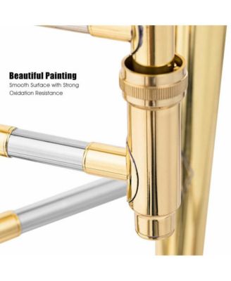 B Flat Brass Trombone with Mouthpiece