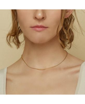 18K Gold Plated Sterling Silver Golden Girl Necklace Set Holiday Gift Idea