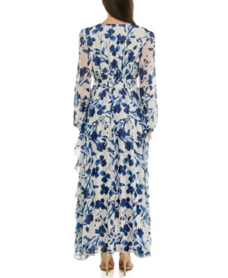 Women's V-Neck Cinched Waist Dress