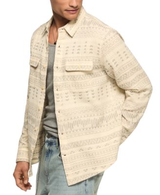 Men's Jacquard Humboldt Utility Button-Front Shirt