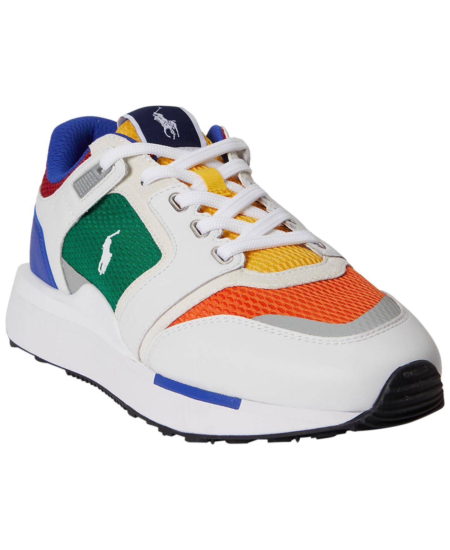 Мужские кроссовки Polo Ralph Lauren Train 89 V2 Running, цвет: Зелёный разноцветный — фото 1