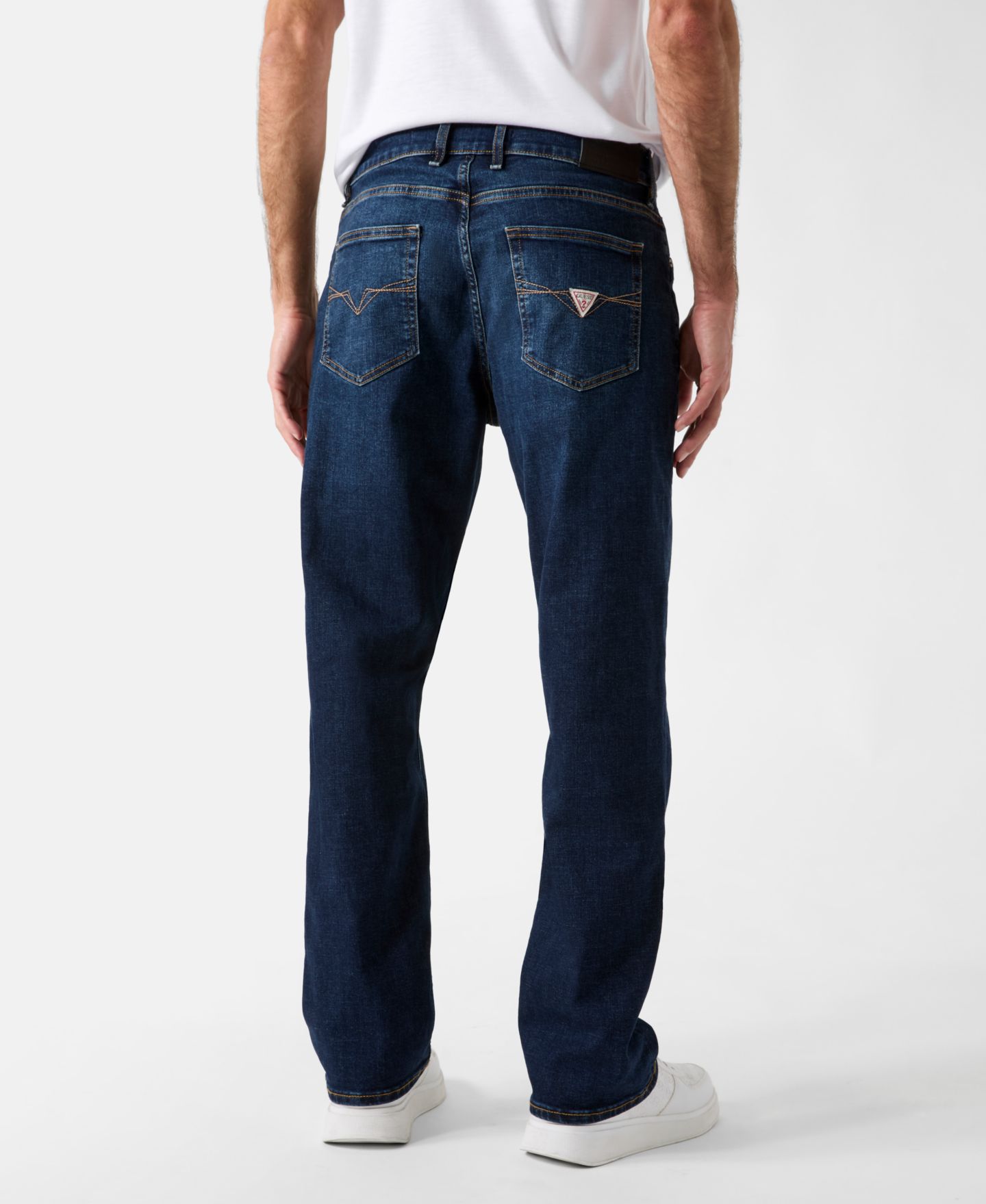 Мужские джинсы GUESS Damon Relaxed Jean, цвет: Синий — фото 5