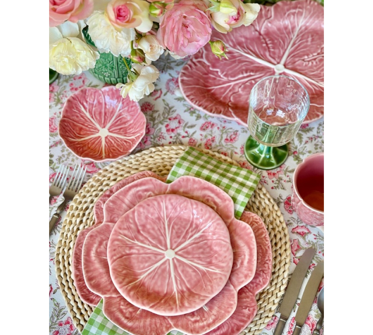 Bordallo Pinheiro Cabbage 17" Large Oval Platter