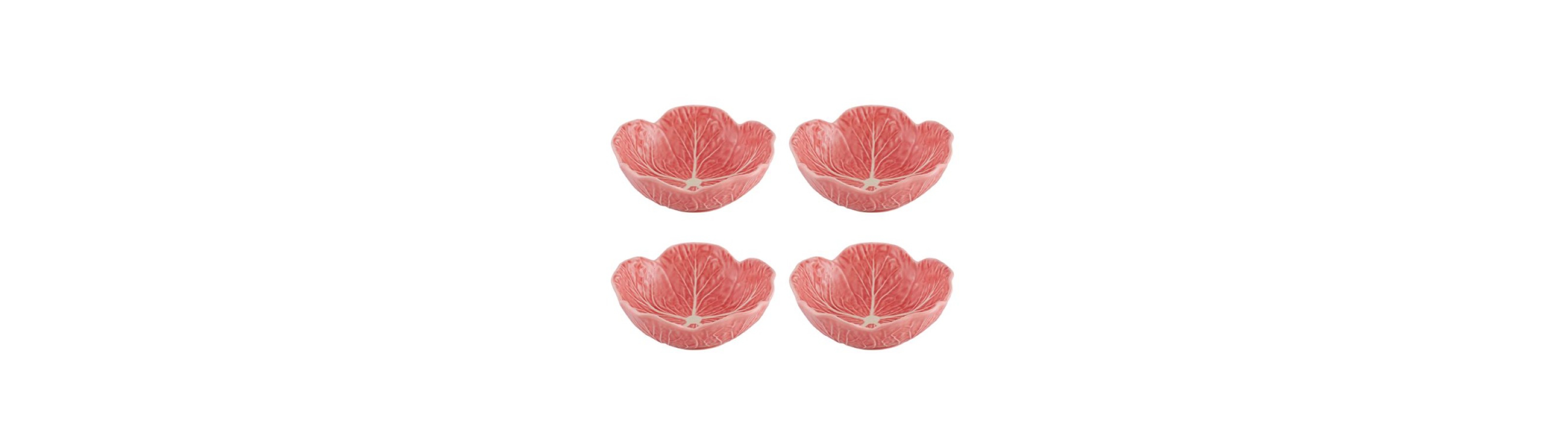 Bordallo Pinheiro Cabbage Cereal Bowls, Set of 4