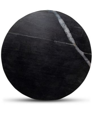 Grace 14" Marble Round Accent Table