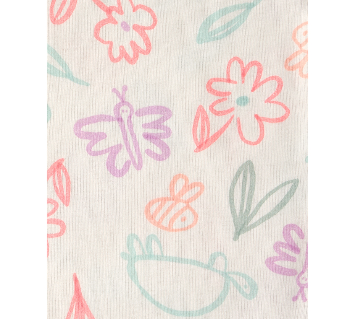 Carter's Baby Girls' Butterfly Print Bodysuits and Pants, 3-Piece Set