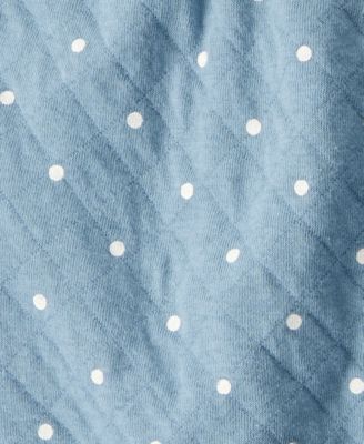 Baby Girls' Polka Dot Quilted Vest, Bodysuit, and Pants, 3-Piece Set