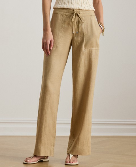 Женские Lauren Ralph Lauren Petite Wide-Leg Linen Pants