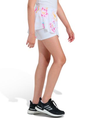 Girls' 8-16 Elastic Waistband Printed Flowy Shorts