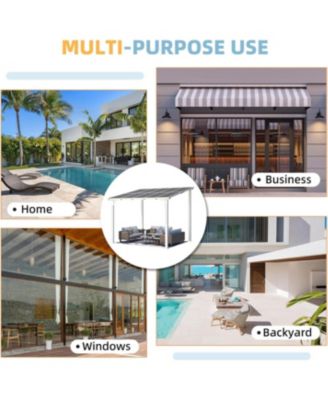 10'x8' Wall Mounted Gazebos Pergola