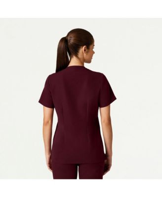 Women's Helia 3-Pocket Slim Notched V-Neck Scrub Top