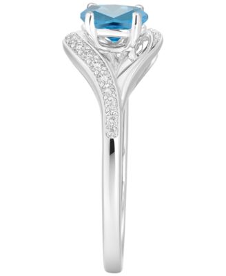 Lab Grown Multi Gemstone Ring in Sterling Silver (also in 14k Gold Over Sterling Silver)