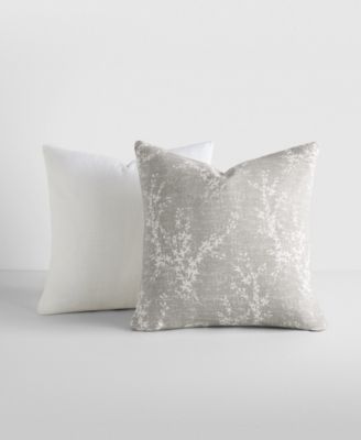 Cotton Slub 2-Pack Decorative Pillows, 20" x 20"
