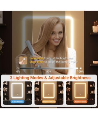 Makeup Vanity Table with 7 Drawers and 6 Storage Shelves