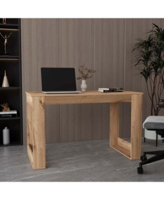 Lacey Rectangle Computer Desk Smokey Oak