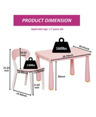  3-Piece Kids Table & Chair Set
