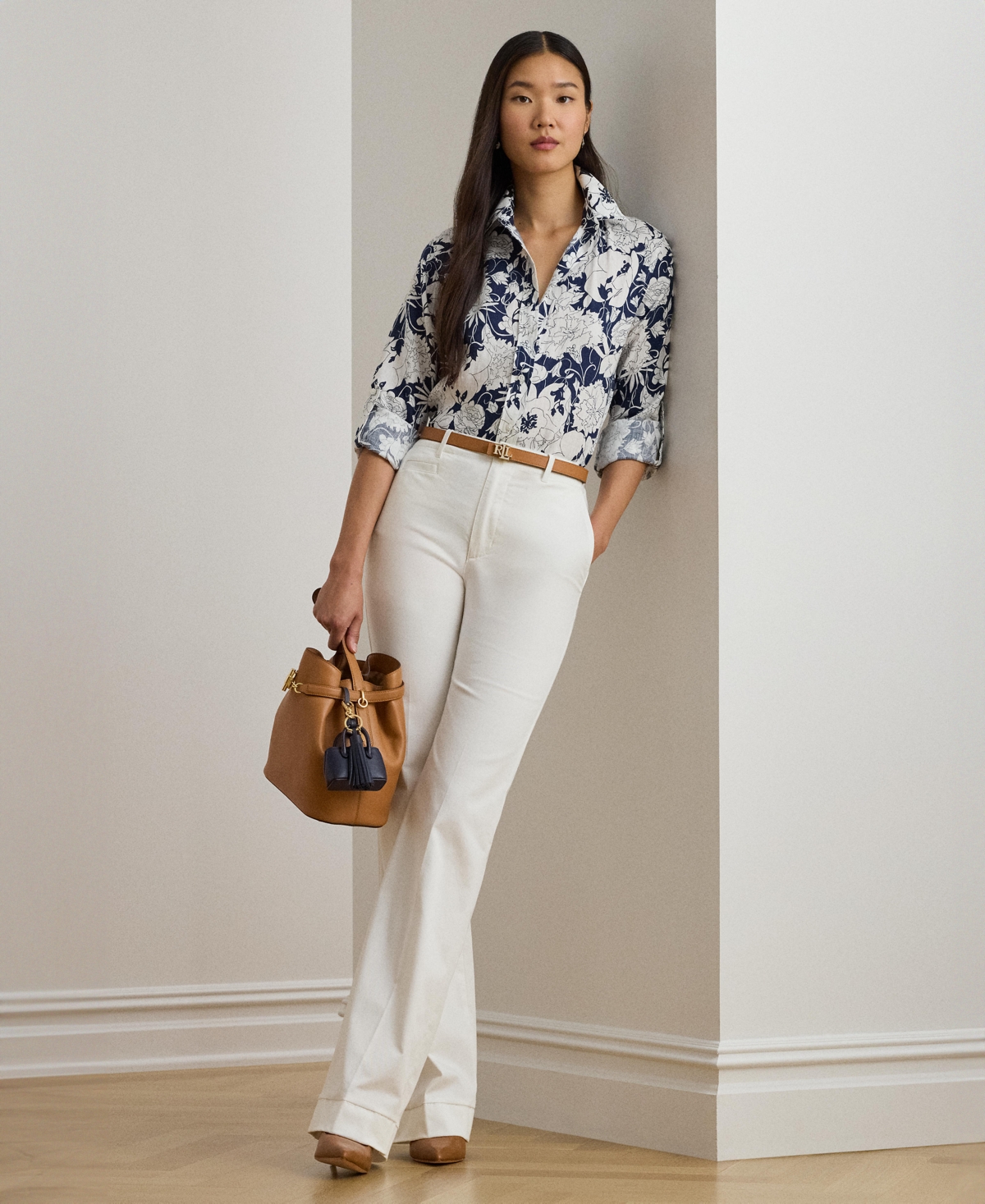 Lauren Ralph Women's Relaxed Fit Floral Shirt