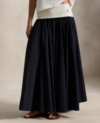 Women's Shirred A-Line Skirt