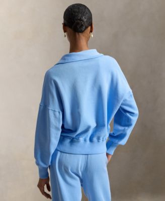 Women's Lightweight Fleece Quarter-Zip Sweatshirt