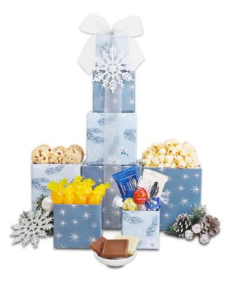 Alder Creek Gift Baskets Winter Wonderland Gift Tower, 7 Piece Set - Macy's