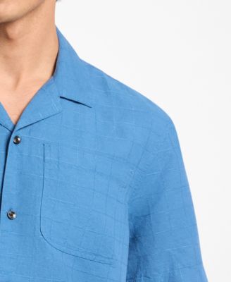 Men's Dobby Camp-Collar Shirt