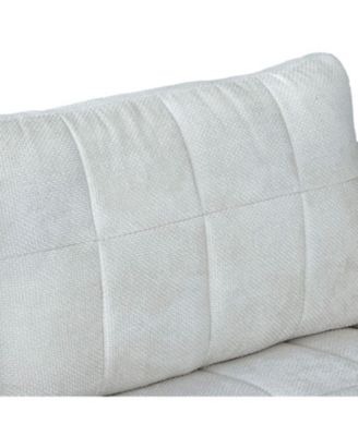 Plush Polyester Sofa: Soft, Spring Seat, Easy Clean