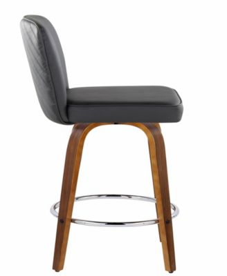 Fabric Henry Contemporary Fixed-Height Counter Stool, Set of 2
