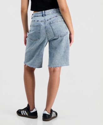 Juniors' High-Rise Baggy Denim Jorts