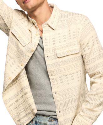 Men's Jacquard Humboldt Utility Button-Front Shirt