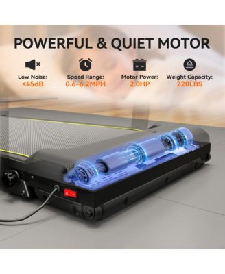 Walking Pad Treadmill, Foldable Under Desk Treadmill with Incline