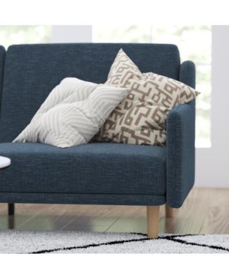 Niklas Mid Century Modern Split-Back Sofa Futon with 3 Recline Positions