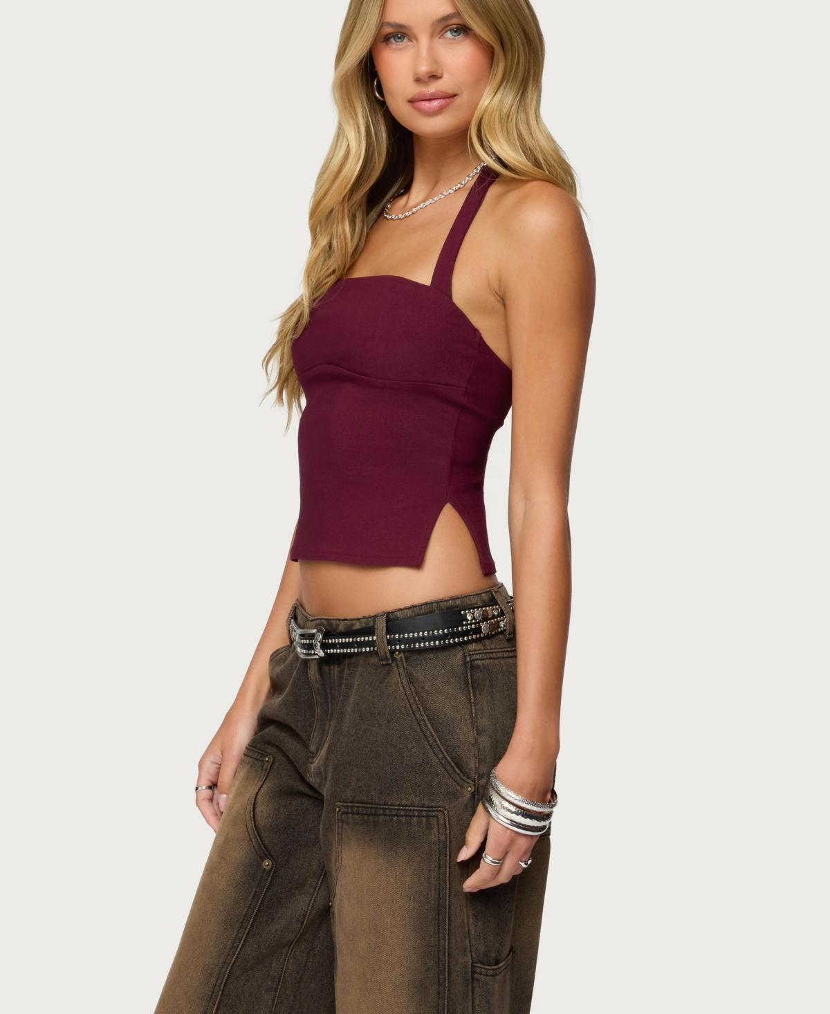 Edikted Womens Dara Halter Top