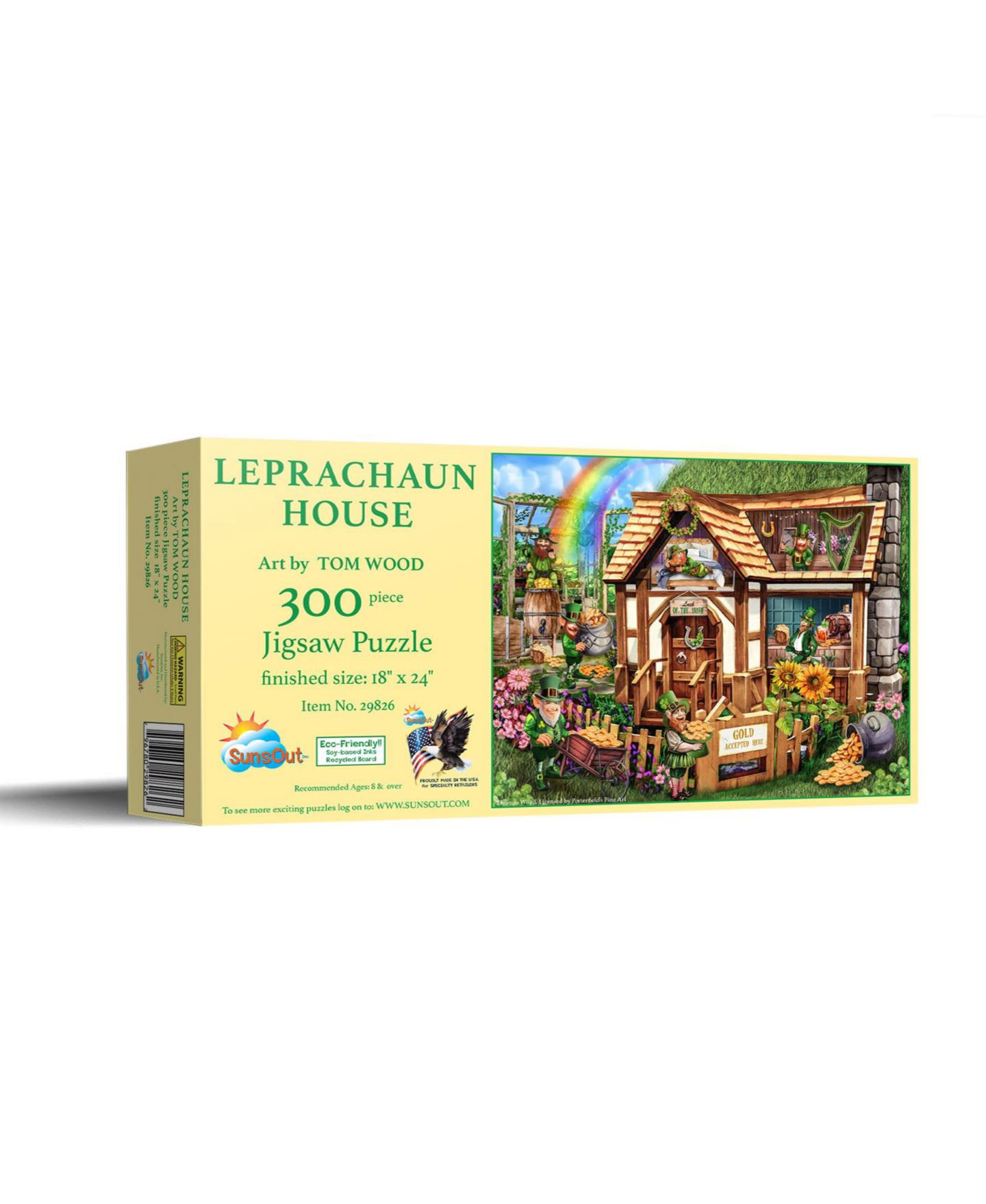 Детский пазл SunsOut Leprachaun House 300 Piece Jigsaw Puzzle, Ages 15+ — фото 1