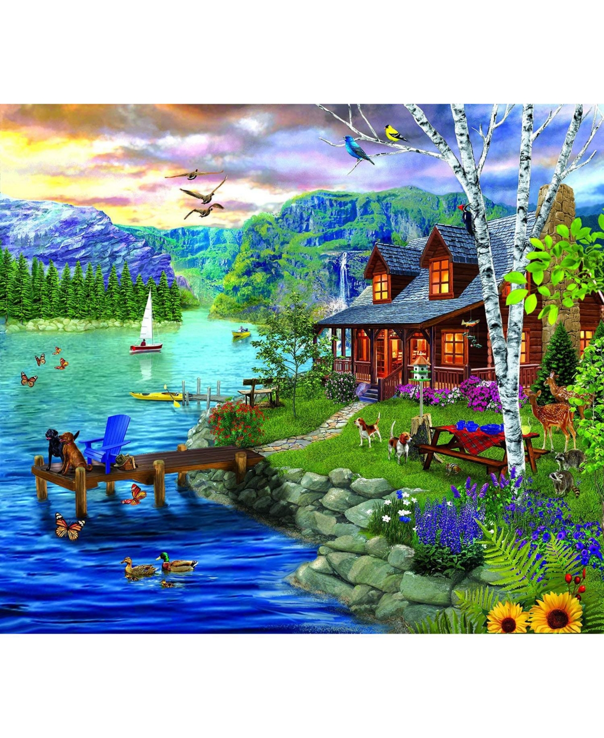 Peaceful Summer 300 piece Jigsaw Puzzle for Adults