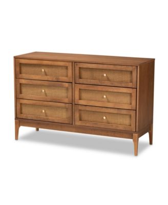 Ramiel 47.2 Rattan Mid-Century Dresser
