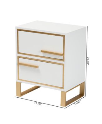 Giolla 11.8" Metal Contemporary End Table